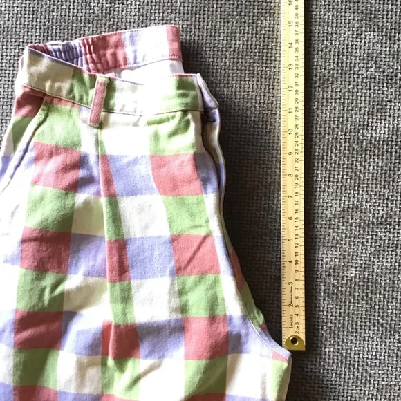 Lucy & Yak L.E. Cole Gingham Wide Leg Jeans W34/R Cotton Dopamine Dressing Indie - Picture 11 of 13